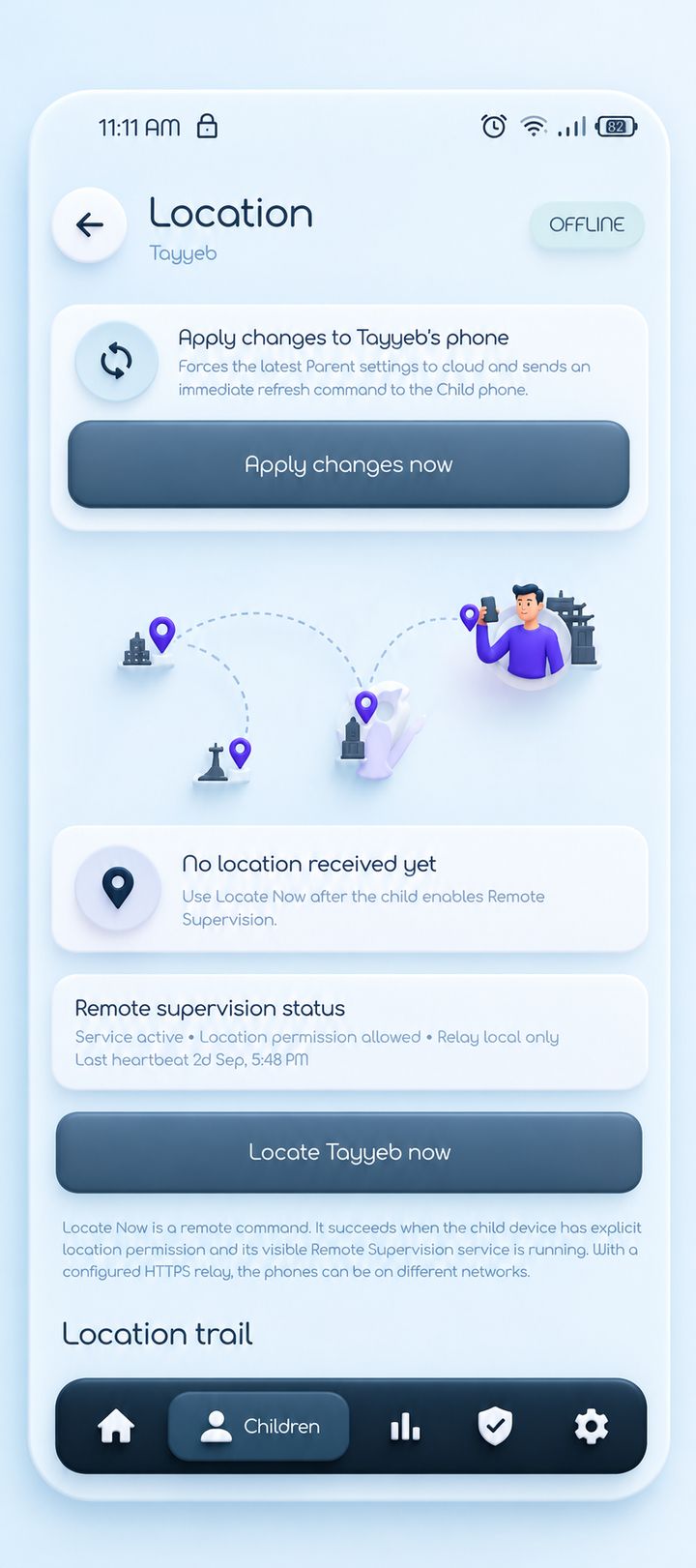 SafeCir app screen 4