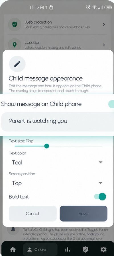 SafeCir app screen 5