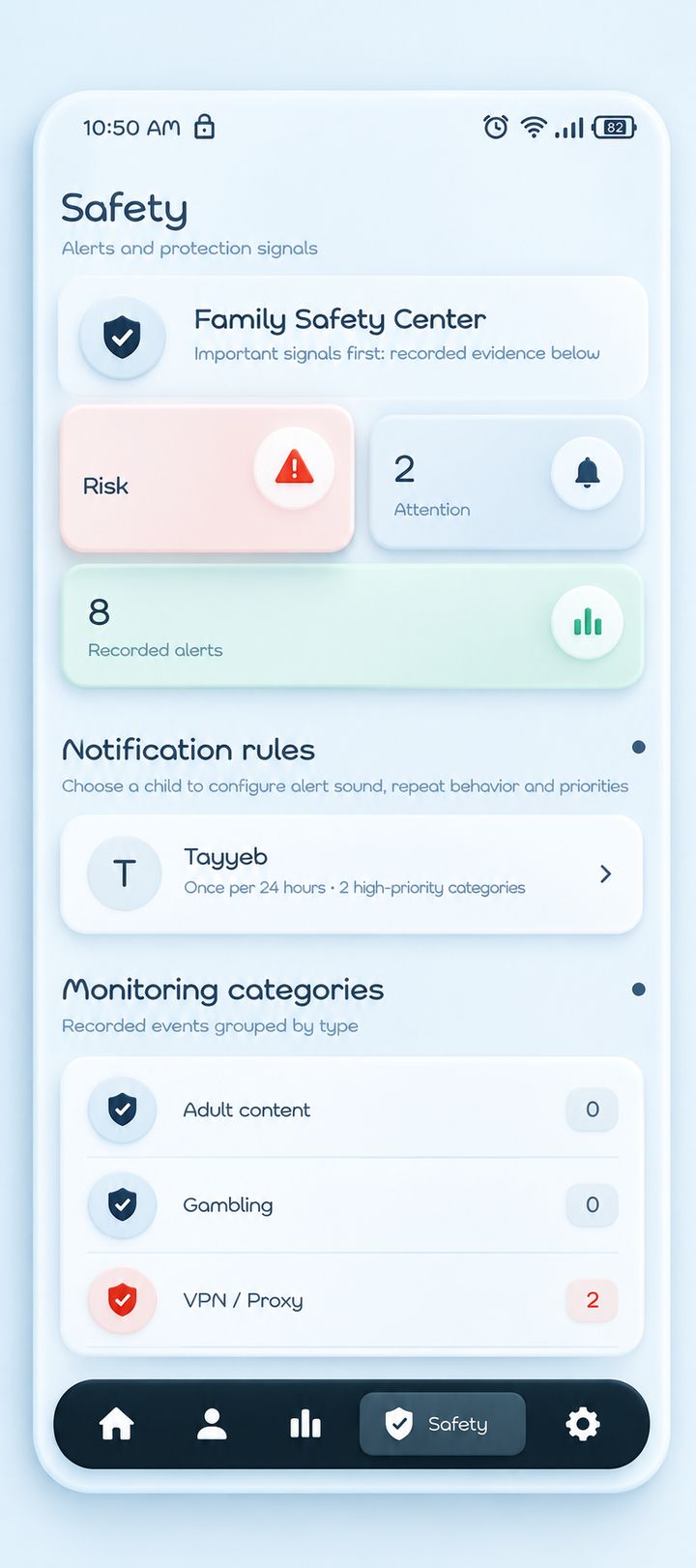 SafeCir app screen 7